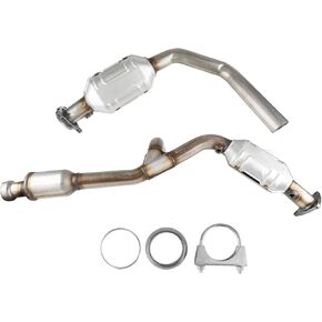 KAC 1pcs High Flow Catalytic Converter Kit Compatible with 2014-2017 Sierra 1500 4.3L 2014-2018 Silverado 1500 4.3L 2015-2016 Tahoe Direct-Fit Catalytic Converter, Replace 50497 52642(EPA Compliant)
