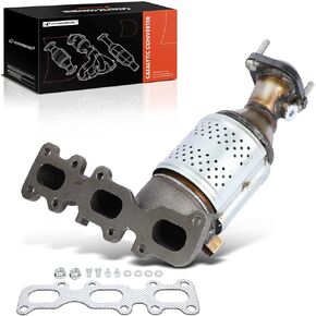 A-Premium Front Right Exhaust Manifold Catalytic Converter with Gasket Kit Direct-Fit Compatible with Ford Explorer, Edge, Taurus, Flex & Lincoln Continental, MKS, MKT, 3.5L 3.7L, E.P.A. Compliant