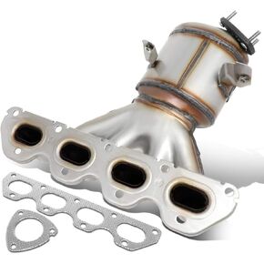 DNA MOTORING Factory Style Catalytic Converter Exhaust Header Replacement Compatible With 11-16 Cruze / 12-17 Sonic 1.8L, OEM-CONV-008