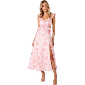 Petal & Pup Women's Rori Ruffle Maxi Dress