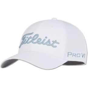 Titleist Tour Sports Mesh Golf Cap 2021 White/Sky Small/Medium