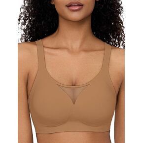 Wireless Bra Seamless T-Shirt Bra Comfort Smooth Plunge Sleep Invisible Full Coverage Wirefree Bralettes