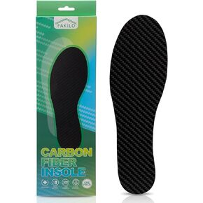 Carbon Fiber Insole 1 Insert, Carbon Fiber Insert for Women Men,Rigid Carbon Insole for Hallux Rigidus, Turf Toe Relief Foot Pain-265mm