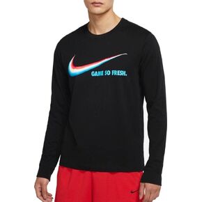 Long Sleeve Basketball T-Shirt Game so Fresh Men Size Small to 3XL Color Black, Blue, Red, White (as1, Alpha, s, Regular, Regular)
