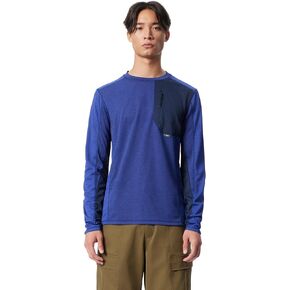 Men's Outer Performance Long Sleeve Crew Neck Qucik Dry Knit Pullover Standard
