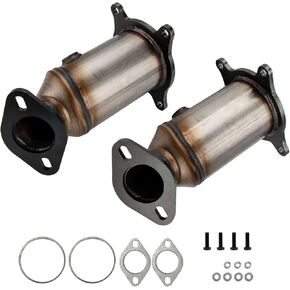 KAX Catalytic Converter Fit for 07-10 Edge/MKX/MKZ 3.5L，08-10 Taurus 3.5L Naturally Aspirated，09-12 Flex 3.5L Naturally Aspirated，08-09 Taurus X/Sable 3.5L，10-12 Fusion 3.5L，09-10 MKS 3.7L, 2pcs