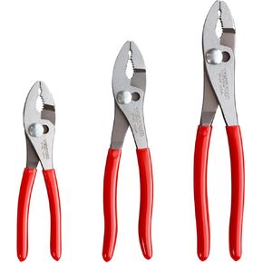 TEKTON Slip Joint Pliers Set, 3-Piece (6-1/2, 8, 10 in.) | PGA10103 | Made in USA