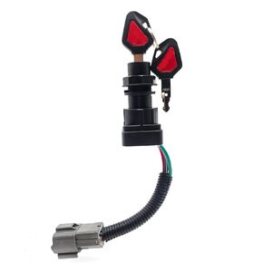 Ignition Switch RC461-53962 RC46153962 Compatible with Kubota Excavator KX016 KX033 KX040 KX018 U35 U17 U45 U48 U55 Skid Steer Loader SVL75 SVL75C SVL90 SVL95