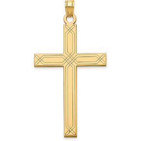 Avariah 14k Yellow Gold Cross Pendant - 50mm