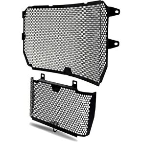 MT10 Motorcycle Radiator Grille Guard Protector Cover & Oil Guard Kit Compatible with MT10 MT 10 FZ10 FZ 10 MT-10 SP MT10 SP 2016 2017 2018 2019 2020 2021 2022 2023 2024 2025(Black)