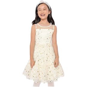 The Children's Place Girls' Sleeveless Dressy Dresses, Bunnys Tail Foil Mesh, 8