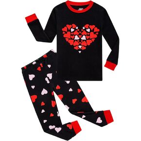 Toddler Boys Cotton Pajamas Kids Long Sleeve Sleepwear Holiday Pajamas Sets