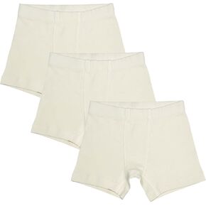 ORGANICKID Boys 100% Organic 100% Cotton Underwear GOTS Certified Kids Toddler Boxer Briefs Pack of 3