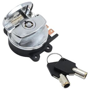 71313-96A Motorcycle Ignition Switch with Key, Ignition Switch Ignition Key 72327-03A 71501-93 Replacement for Harley-Davidson Road King Glide Street Defender Rocker Fat Wide Glide