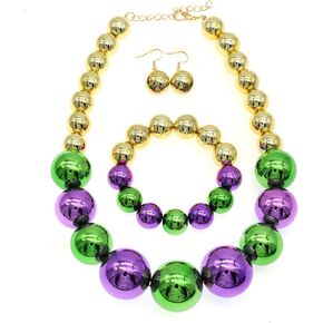 JNF Chunky Big Pearl Necklace for Women Faux Pearls Necklace set Large Beaded Pearl Collar Choker Necklaces Christmas Jewelry in Kuwait