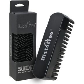 Suede Brush for Shoes Furniture Boots Bags Belts Natural Suede Cleaner with Crepe Ribbon, Suede & Nubuck Cleaning Brush
