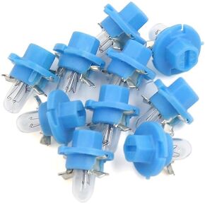 uxcell 10Pcs DC 12V 1.1W Yellow B8.4 Dashboard Indicator Light Bulb for Car Internal