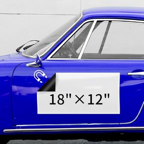 CUHIOY Blank Car Magnetic Sheet - 2Pack 18"x12" Strong Car Magnet Stickers with 40 Mils, Flexible Automotive Magnets for Advertising Business and Company Logos (for HOA), Prevent Car Scratches & Dents