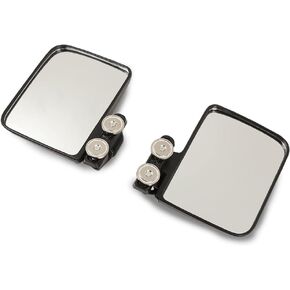 G-PLUS Universal Magnetic Tractor Mirrors, Compatible with Golf Cart Tractors Mowers Dozers Forklifts Lift Trucks and More, 114LB 2.7"Rubber Coated Side Mirror,1 Pair Left+Right Side