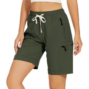 Msmsse Women's Hiking Cargo Shorts Quick Dry Lightweight Stretch Outdoor Golf Summer Casual Sports Shorts
