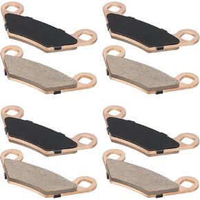 Front Rear Sintered Brake Pads Compatible With Polaris Sportsman 1000 Sportsman X2/Touring/High Lifter 850/800/700/550/500 ATP 500/330 Scrambler 1000