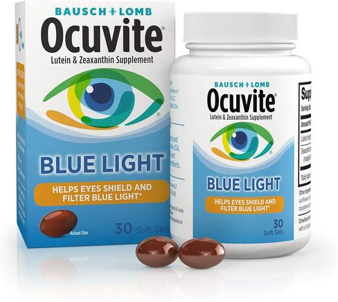 Ocuvite Blue Light Lutein 25mg Lutein & Zeaxanthin Supplement, by Bausch + Lomb, 30 Softgels (Packaging May Vary) in Saudi Arabia