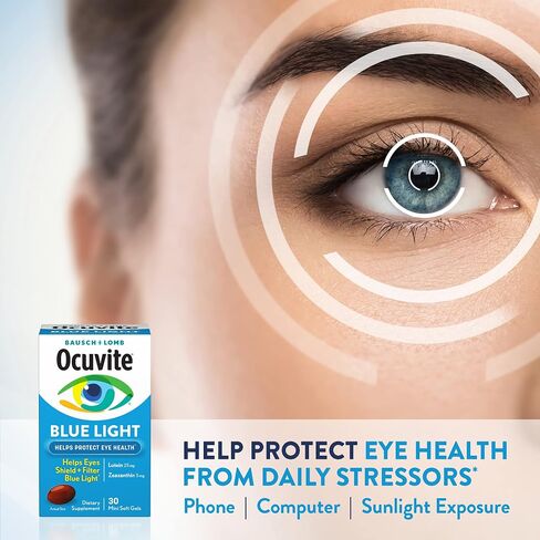Ocuvite Blue Light Lutein 25mg Lutein & Zeaxanthin Supplement, by Bausch + Lomb, 30 Softgels (Packaging May Vary) in Saudi Arabia