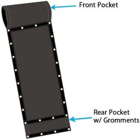 منتجات Mytee غطاء قماش شبكي مطلي بالفينيل لشاحنة قلابة مقاس 5 × 12 بوصة مع جيب مزدوج مقاس 5 بوصة ووزن 18 أونصة in Kuwait