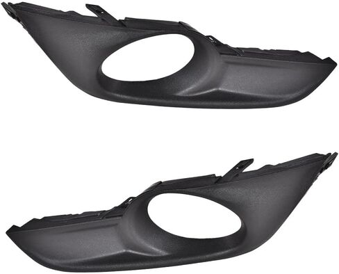 G-PLUS New Pair Of Black Fog Light Covers Grille Bezel Compatible with 2016 2017 2018 2019 Nissan Sentra Fog Lamp Accessories Cover 622564AF0B, NI1039142, 622574AF0B, NI1038142 in Kuwait