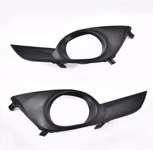 G-PLUS New Pair Of Black Fog Light Covers Grille Bezel Compatible with 2016 2017 2018 2019 Nissan Sentra Fog Lamp Accessories Cover 622564AF0B, NI1039142, 622574AF0B, NI1038142 in Kuwait