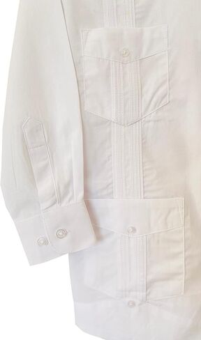 قميص رسمي من القطن من SUNINCANS Guayabera للأولاد في المناسبات اللاتينية التقليدية in Kuwait