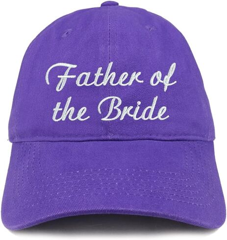 Trendy Apparel Shop Father of The Bride Embroidered Wedding Party Brushed Cotton Cap in Saudi Arabia