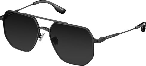 LUENX Aviator Sunglasses for Women Men Square Polarized Polygon Lens- UV 400 Protection 60MM in Saudi Arabia
