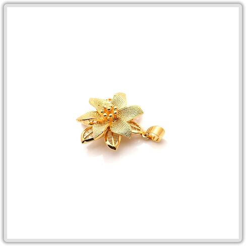Fashion 18K Gold Plated Flower Pendant Necklace in Saudi Arabia
