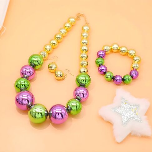 JNF Chunky Big Pearl Necklace for Women Faux Pearls Necklace set Large Beaded Pearl Collar Choker Necklaces Christmas Jewelry in Kuwait