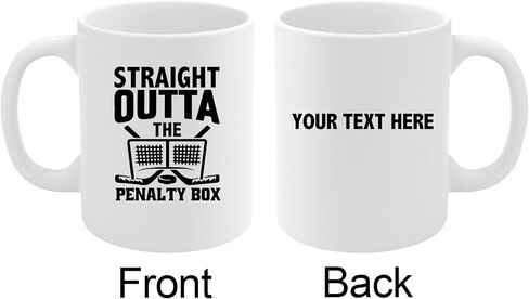 Straight Outta The Penalty Box Hockey Gifts For Men Women Ice Hockey Player Coach Team Mates Trainer Instructor Hockey Lover Dad Boyfriend Husband From Wife Girlfriend Ceramic Mug 11 oz White in Saudi Arabia