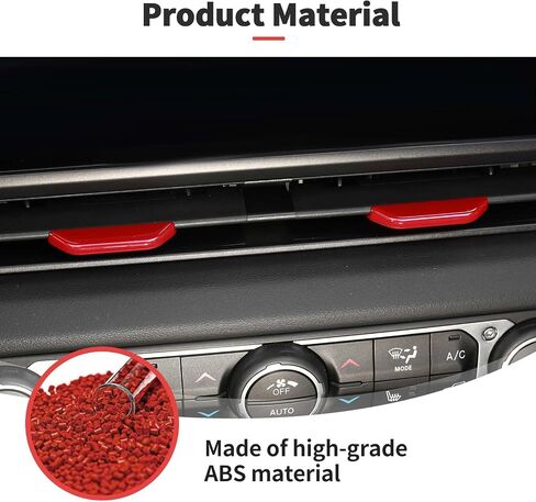JWWY for Jeep JL Vent Air Outlet Adjustment Cover Trim Fit for 2024-2025 Jeep Wrangler JL JLU Gladiator JT 4xe Interior Accessories 2pcs Red in Saudi Arabia