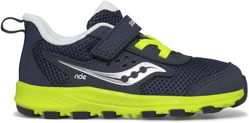Saucony Ride JR Sneaker, Navy/Citron, 11.5 US Unisex Little Kid in Saudi Arabia