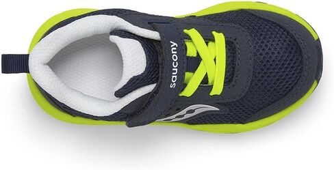 Saucony Ride JR Sneaker, Navy/Citron, 11.5 US Unisex Little Kid in Saudi Arabia