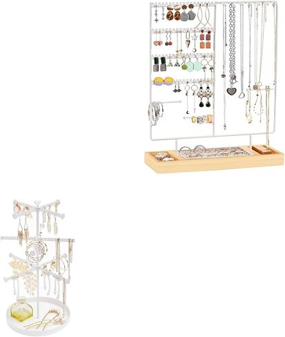 ProCase Jewelry Organizer Stand Necklace Holder Bundle with 3 Tier Necklace Organizer Jewelry Tree in Saudi Arabia