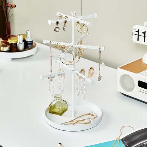 ProCase Jewelry Organizer Stand Necklace Holder Bundle with 3 Tier Necklace Organizer Jewelry Tree in Saudi Arabia