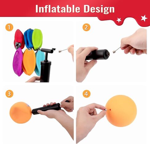 8.5'' Playground Ball Set, Posh Rubber Dodgeballs for Kids and Adults, Handball Kick Ball for Outdoor and Indoor Games, Rubber Balls Includes Pump in Saudi Arabia