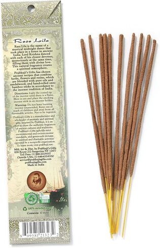 Prabhuji's Gifts Ganga Hand-Rolled Spiritual Incense Sticks from India - Aromatic Sticks - Stick Incense for Meditation - Yoga, Relaxation, & Aromatherapy Incense - Cinnamon, Lavender, and Jasmine in Saudi Arabia