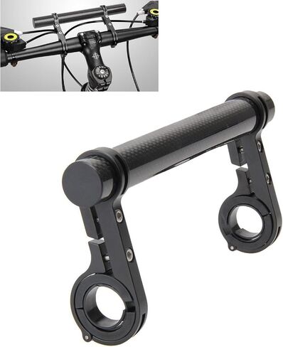 7.87"" Bike Handlebar Extender, Double Aluminum Alloy Bicycle Handlebar Extender for Flashlight Holder Bicycle Accessories with Screwdriver for Bicycle Speedometer Light, Blue in Saudi Arabia