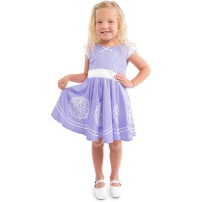 Little Adventures Amulet Princess Twirl Dress - Machine Washable Girl Child Pretend Play and Party Dress with No Glitter