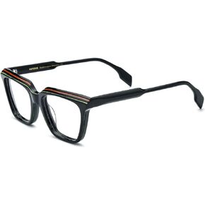 HEPIDEM Powder Acetate Glasses Frame Women Vintage Polygon Eyeglasses Optical Spectacles