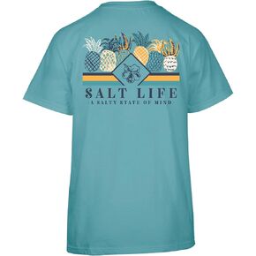 Salt Life Women's Pineapple Spike Short Sleeve Unisex Tee