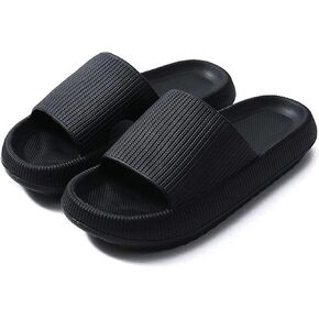 SidCo Cloud Slides for Women and Cloud Slippers for Men, Massage Shower Bathroom Non-Slip Quick Drying Open Toe Super Soft Comfy Thick Sole Home House Cloud Cushion Slide Sandals for Indoor & Outdoor Platform Shoes