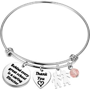 PLITI School Director Gift Teacher Appreciation Bracelet School Counselor Gift Preschool Director Thank You Gift Principal Retirement Gift