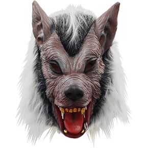 ايراسبوكي قناع ذئب للرجال لحفلات الهالوين التنكرية لكامل الراس من اللاتكس in Kuwait